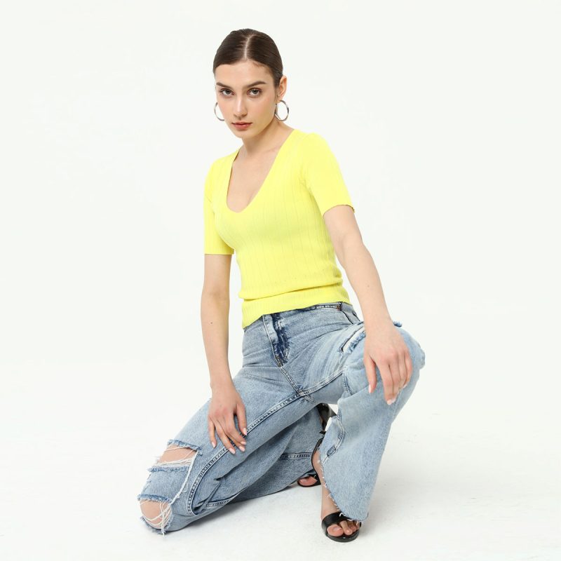 3101-Knit Top - Görsel 5