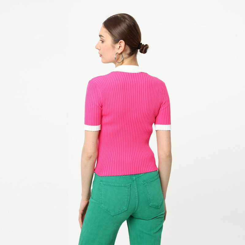 3109-Knit T-Shirt - Görsel 3