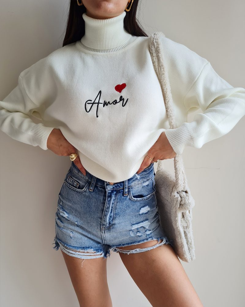 1043-32 Knit Sweater - Görsel 2