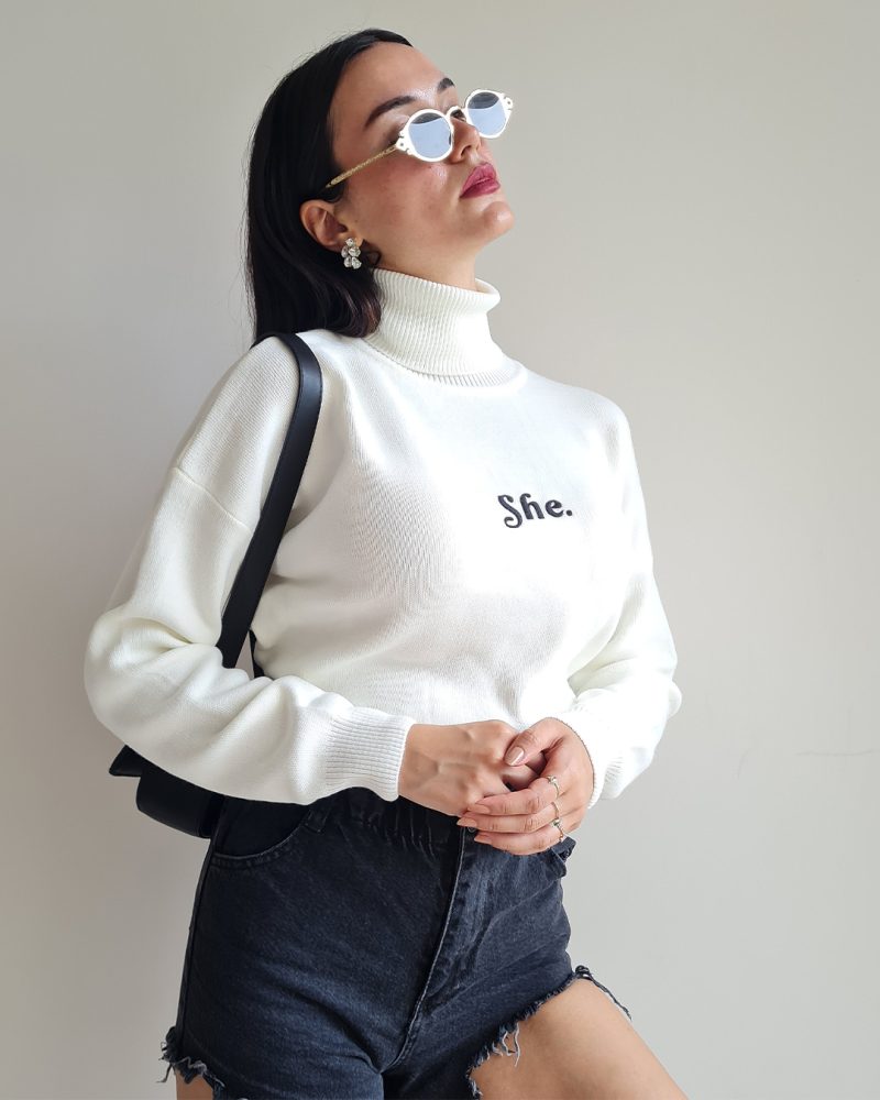 1043-35-Knit Sweater - Görsel 2
