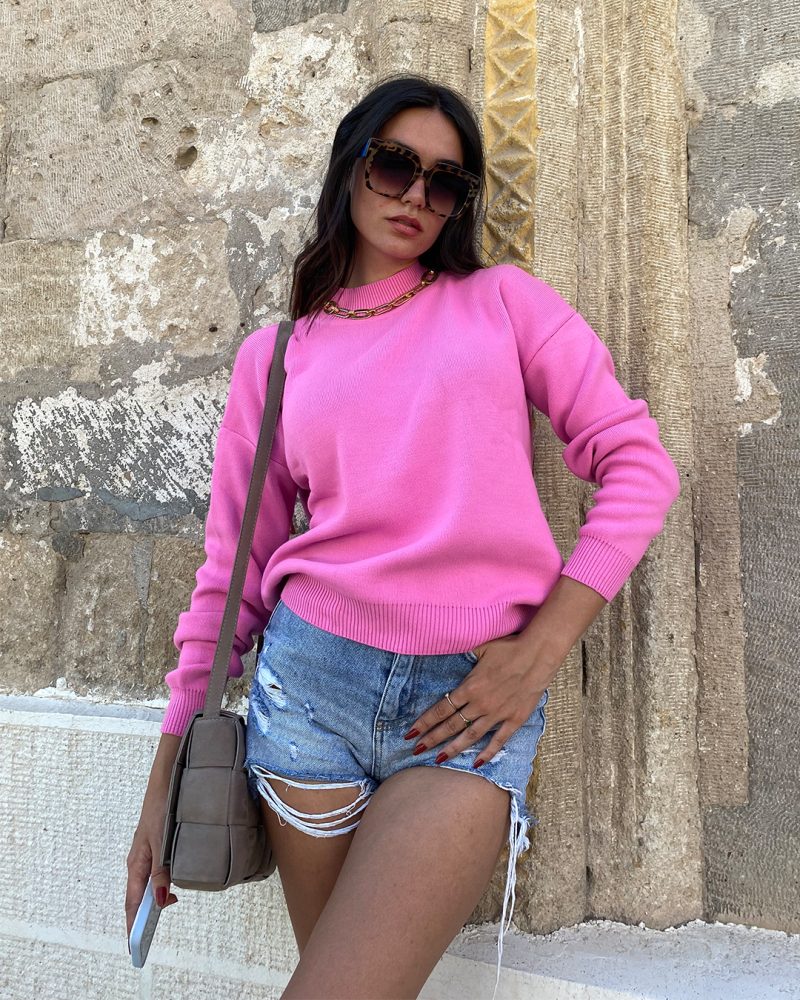 1045-Knit Sweater - Görsel 2