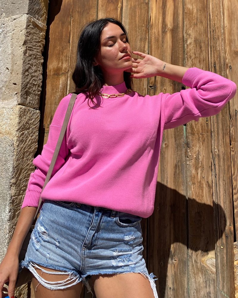 1045-Knit Sweater - Görsel 5