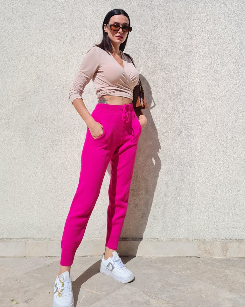 3990-Knit Pants - Görsel 3