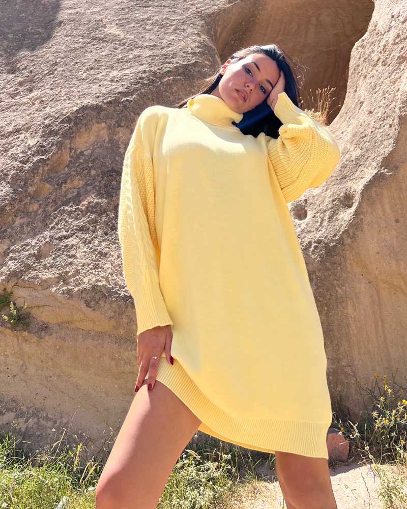 4413-Knit Tunic - Görsel 4