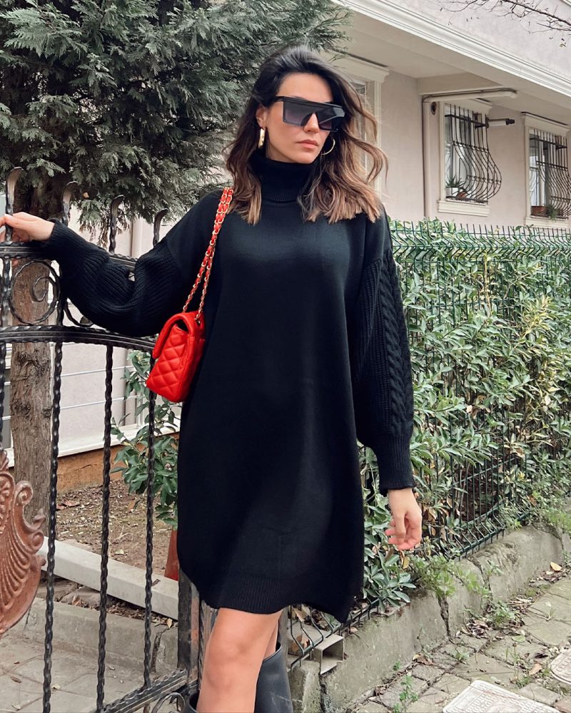 4413-Knit Tunic - Görsel 3
