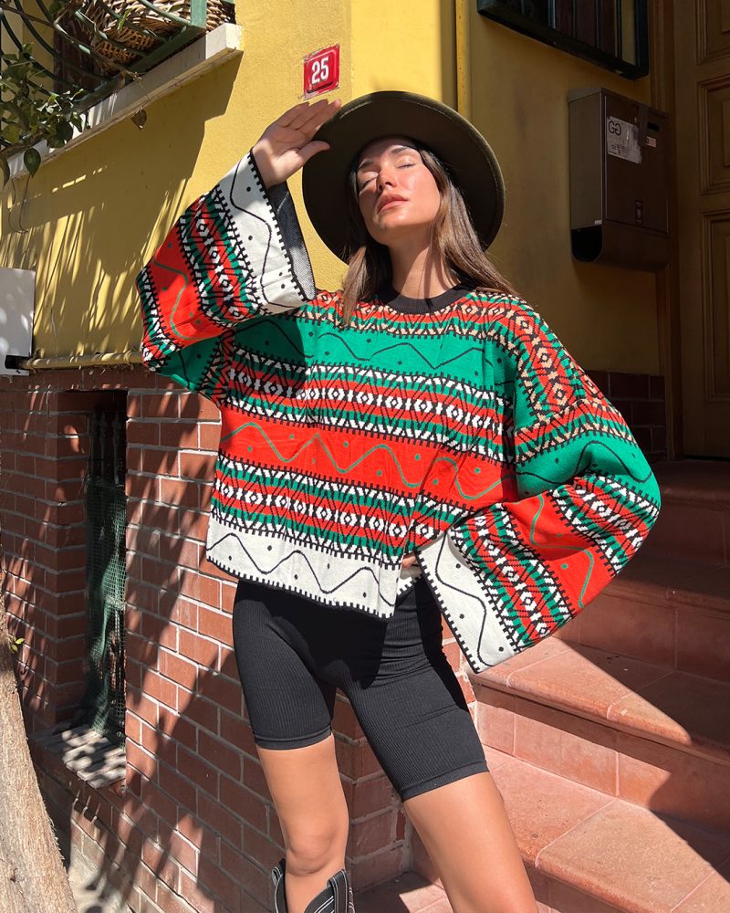 4442-Knit Sweater - Görsel 2