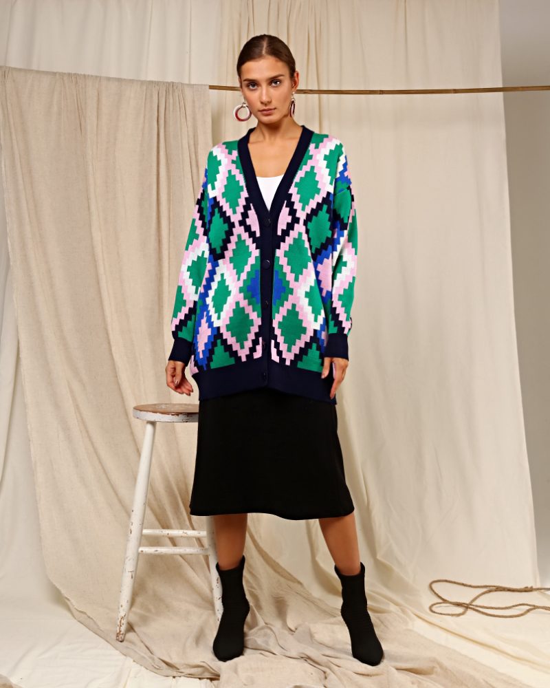 4445-Knit Cardigan - Görsel 2