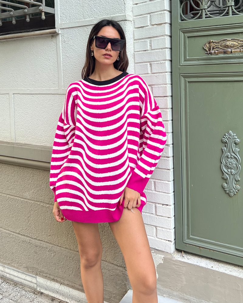 4428-Knit Tunic - Görsel 3