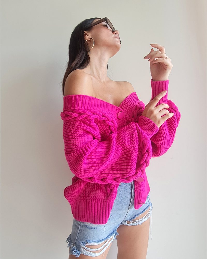4606-Knit Cardigan - Görsel 2