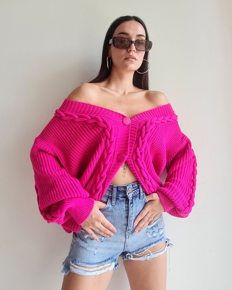 4606-Knit Cardigan - Görsel 4