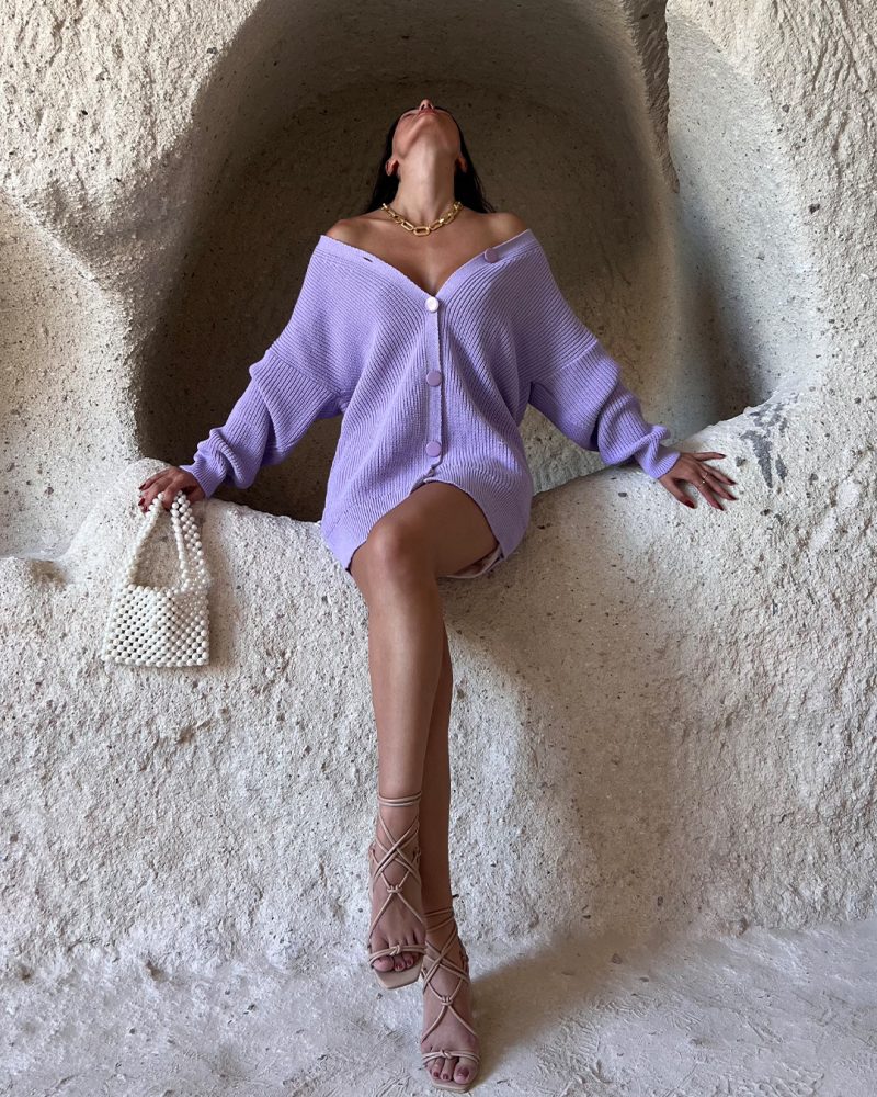 4612-Knit Cardigan - Görsel 2