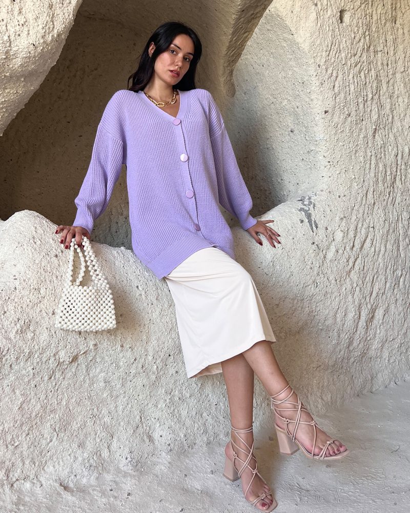 4612-Knit Cardigan - Görsel 4