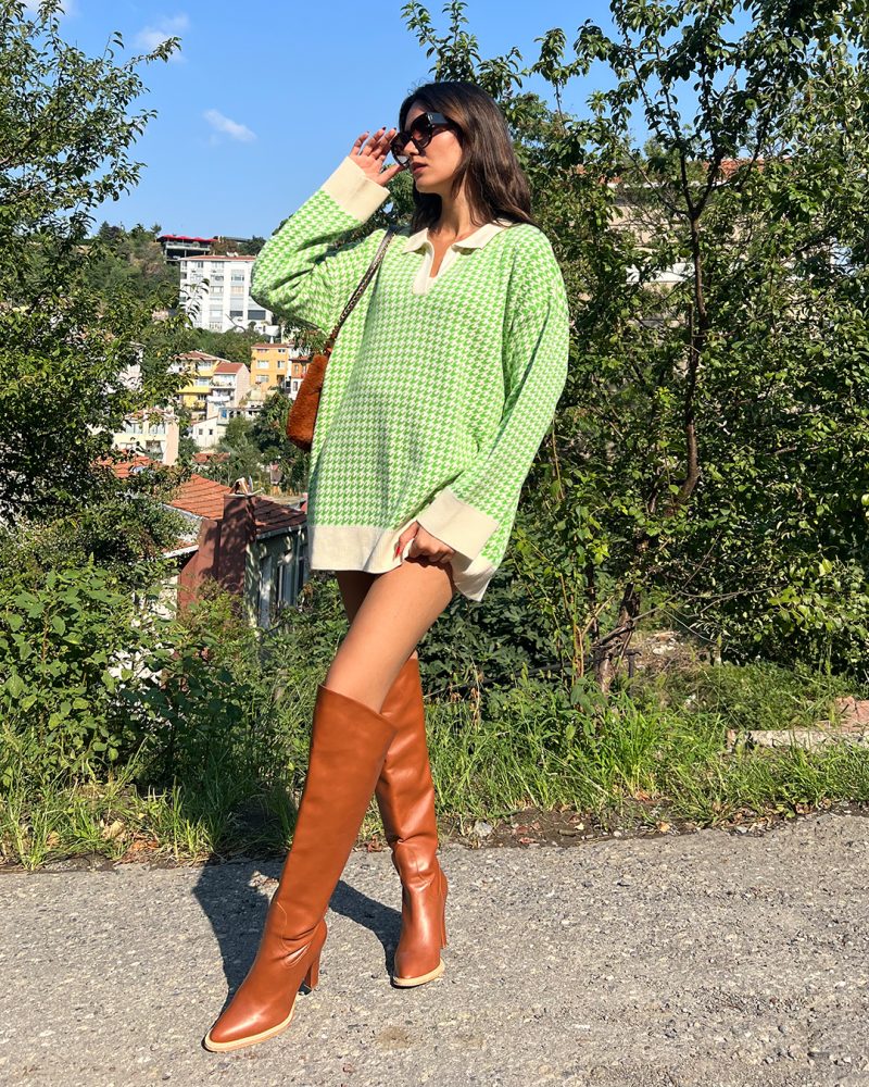6041-Knit Sweater - Görsel 2