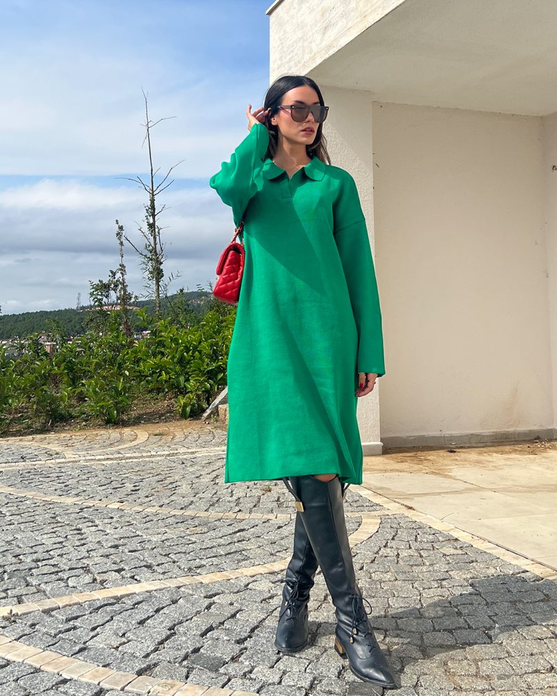 4430-Knit Dress - Görsel 2