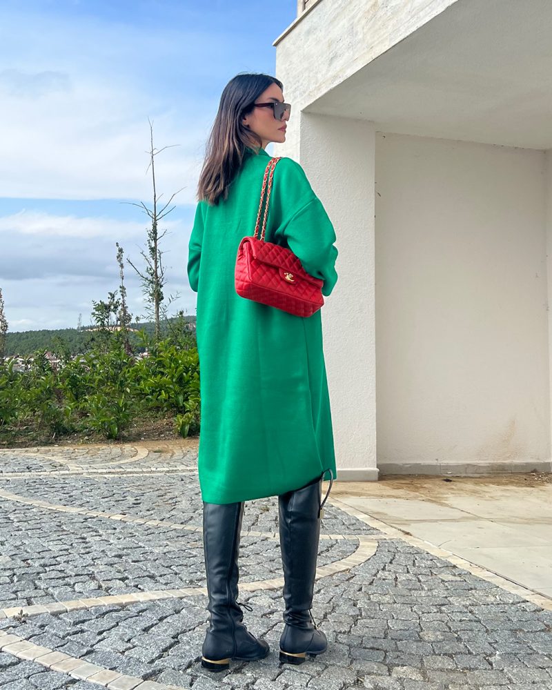 4430-Knit Dress - Görsel 4
