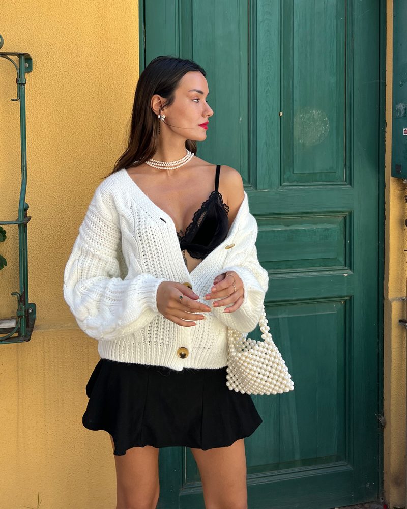 4213-Knit Cardigan - Görsel 2