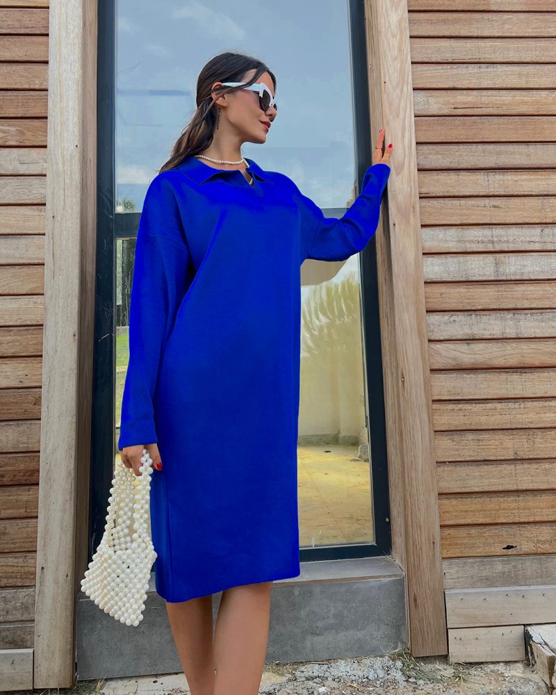 4430-Knit Dress - Görsel 3