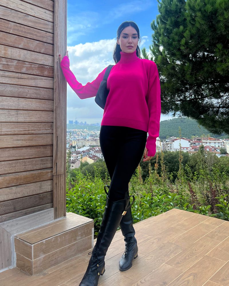 6042-Knit Sweater - Görsel 2