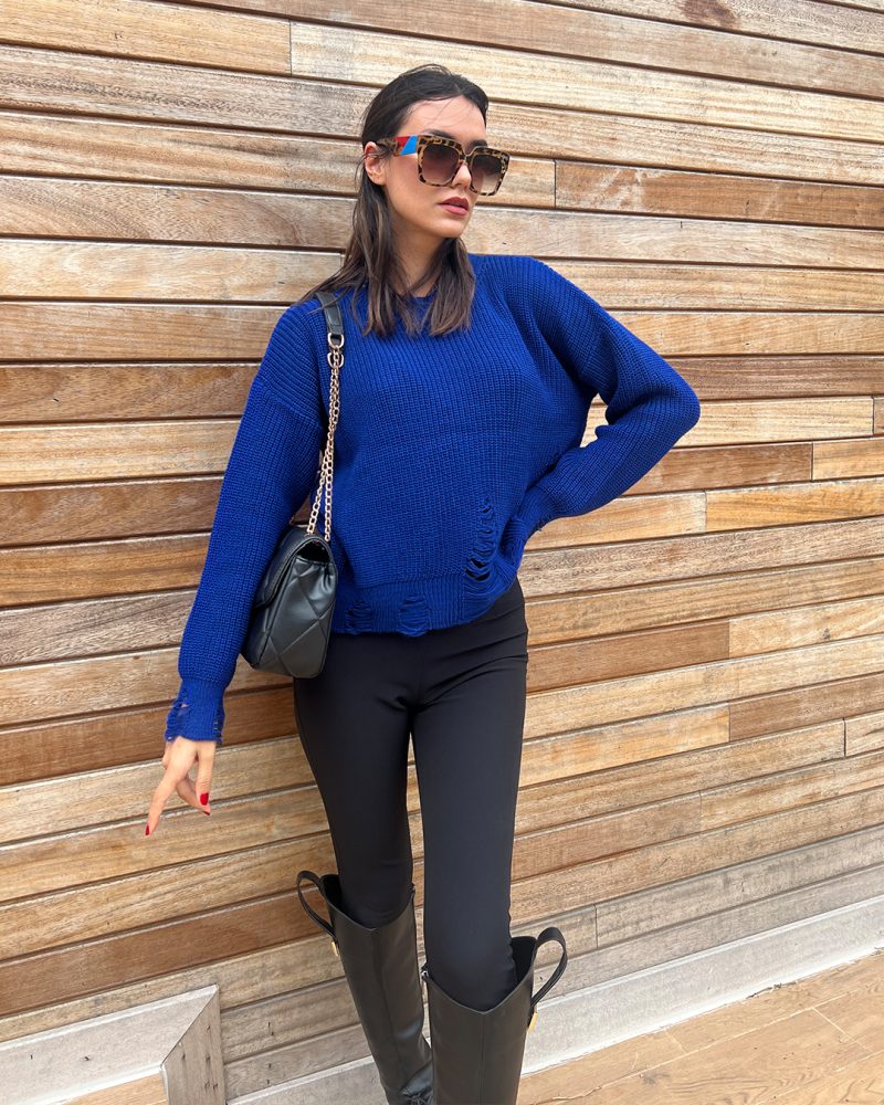 4615-Knit Sweater - Görsel 4