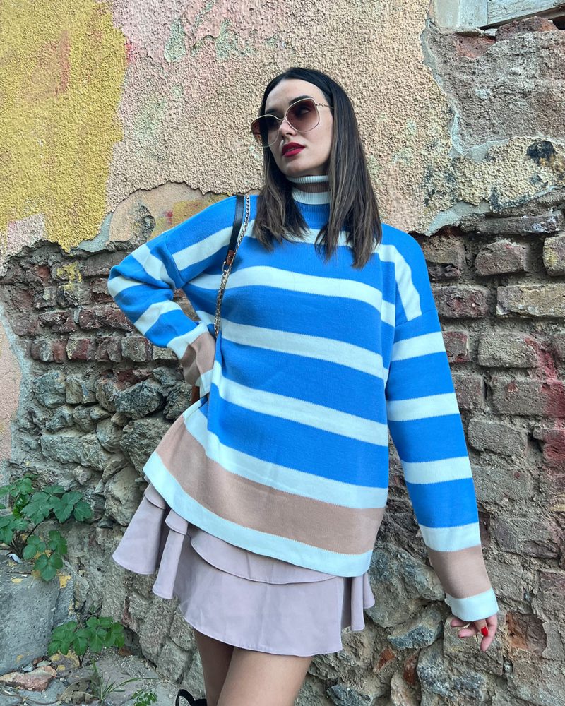 3134-Knit Sweater - Görsel 2