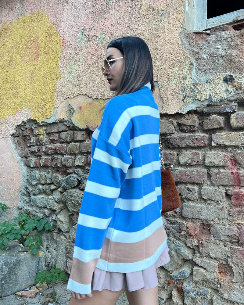 3134-Knit Sweater - Görsel 4