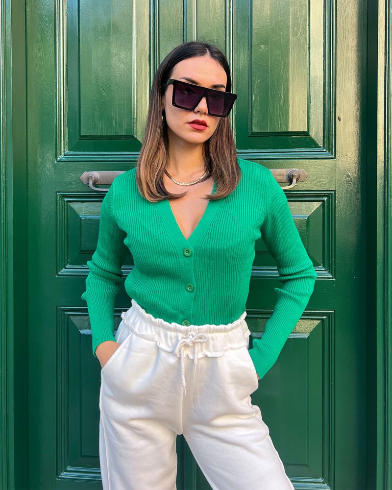 3135-Knit Cardigan - Görsel 3
