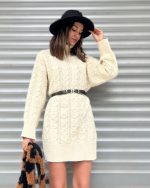 4616-Knit Tunic with Belt