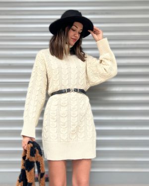 4616-Knit Tunic with Belt