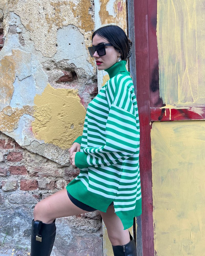 5811-Knit Tunic - Görsel 3