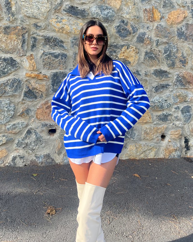 6040-Knit Sweater - Görsel 3