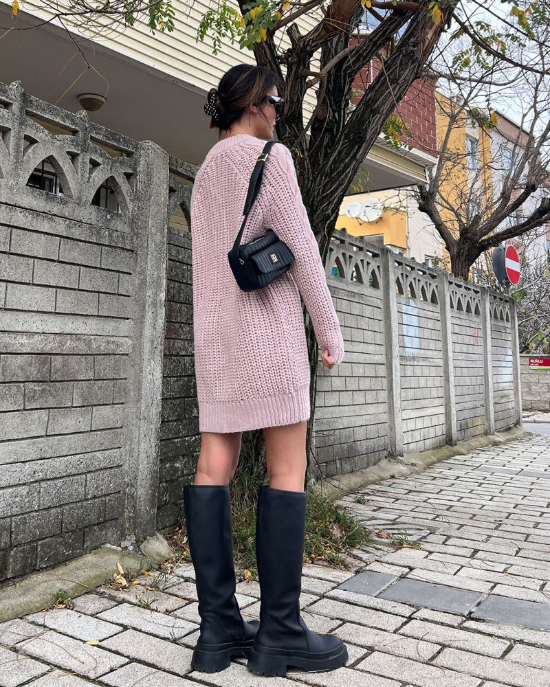 7005-Knit Tunic - Görsel 3