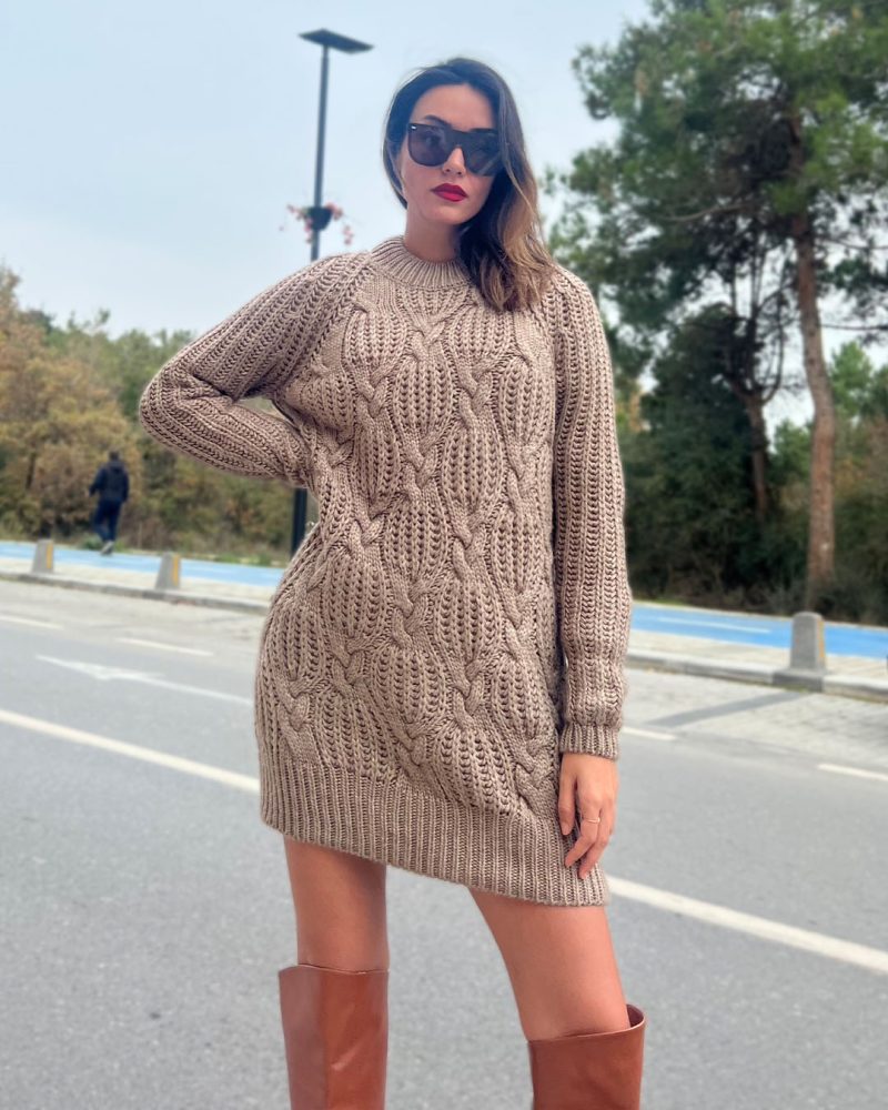 7905-Knit Tunic - Görsel 4