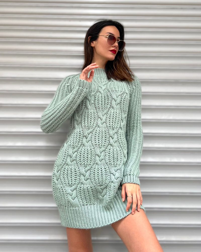 7905-Knit Tunic - Görsel 3