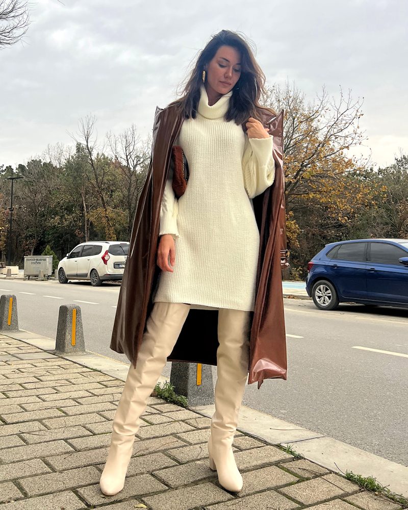 4602-Knit Tunic - Görsel 3