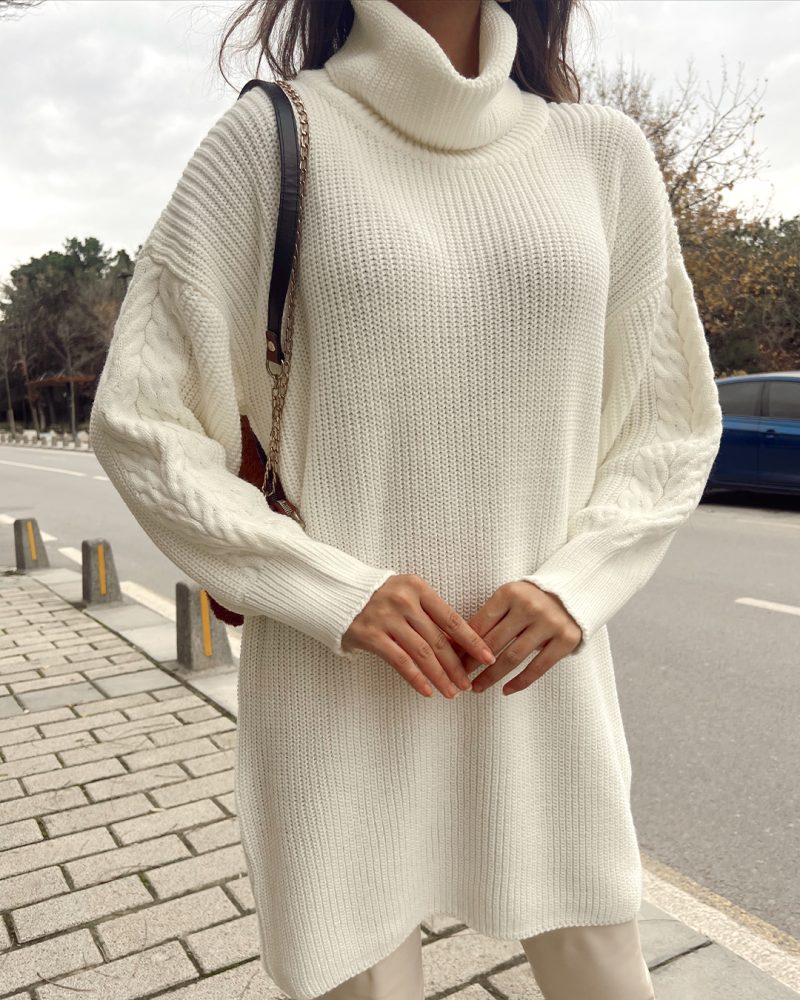 4602-Knit Tunic - Görsel 7