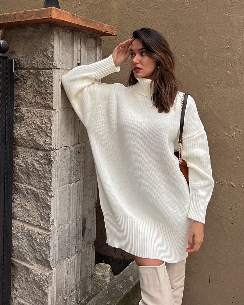 4617-Knit Tunic - Görsel 4