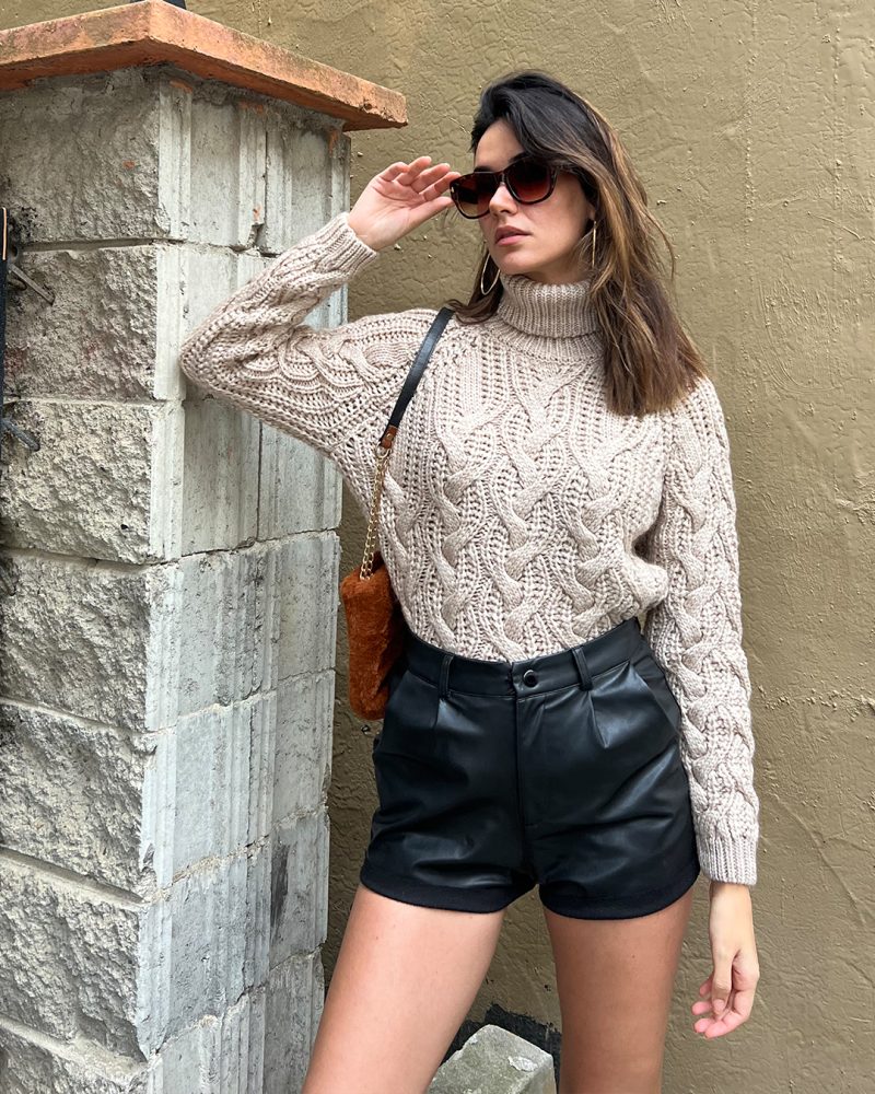 6007-Knit Sweater - Görsel 3