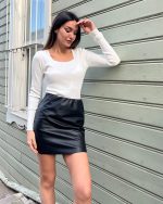 3152-Square Neck Knit Sweater
