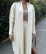 relaxed fit drop shoulder knit cardigan