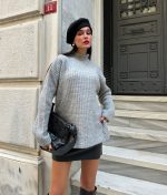 wholesale chunky knit sweater styling