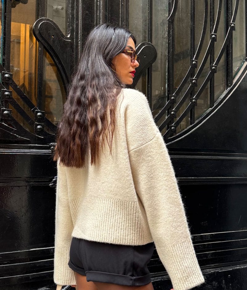 women’s ribbed turtleneck pullover wholesale knitwear