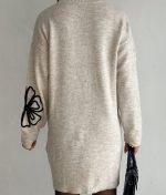 outique wholesale floral embroidery knitwear