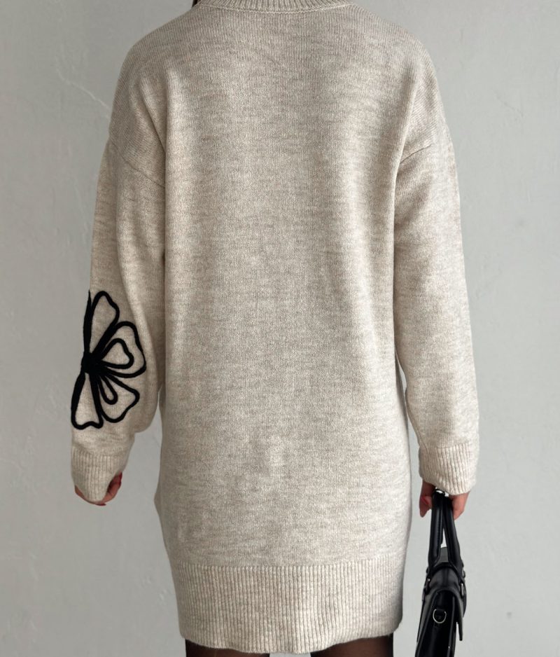 outique wholesale floral embroidery knitwear