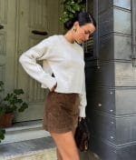 women’s cropped knit pullover long sleeves