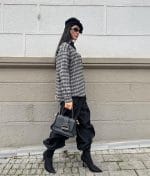 Classic plaid women’s shirt with button-down design
