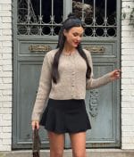 Button-front knit cardigan for wholesale women’s knitwear