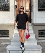 Relaxed Fit Crew Neck Cotton T-Shirt oversized silhouette