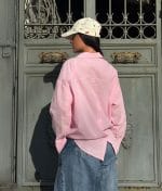 Relaxed Fit Button-Down Cotton Shirt with long sleeves and classic collar