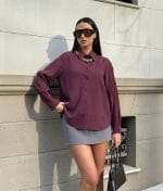 Relaxed silhouette woven shirt modern minimal look