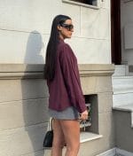 Relaxed fit button down shirt long sleeve detail and cuff design
